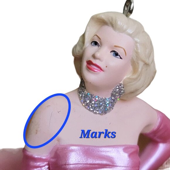 Hallmark Marilyn Monroe 1997 Vintage Keepsake Ornament Pink Gown Christmas Tree - Picture 4 of 13